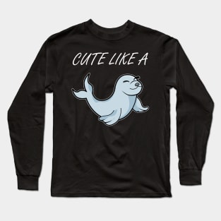 Cute Seal Long Sleeve T-Shirt